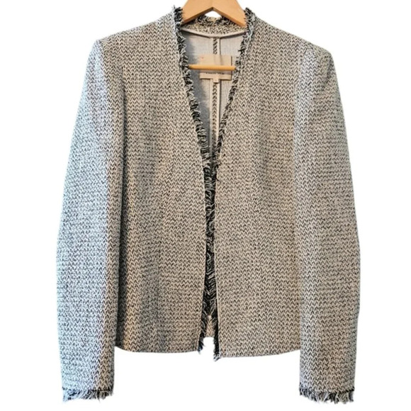 Rebecca Taylor Textured Tweed Women's Feminine Classic Blazer Jacket Size US 2. - Picture 1 of 15